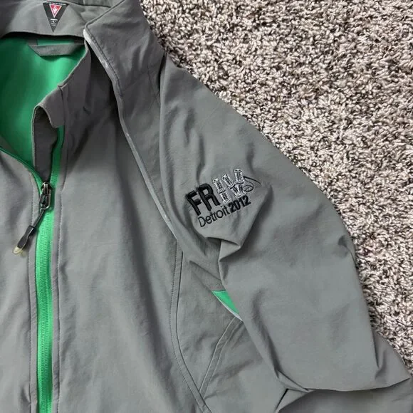 Scottevest SeV Kelly Jacket Womens L Gray Green Golf Magnetic Embroidered Logo - Picture 5 of 16